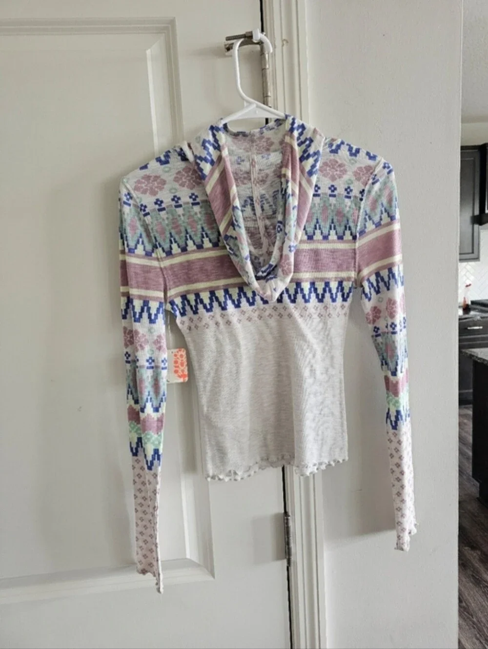 Free People Breathe Easy Printed Layer Size XS